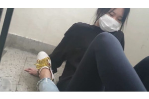 계단간단레깅스녀양말신고 풋잡딸 [얼공작]